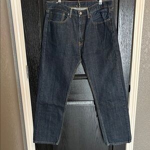 Straight Blue Jeans in Classic Denim